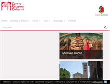 Tablet Screenshot of centrorelazioniculturali.it